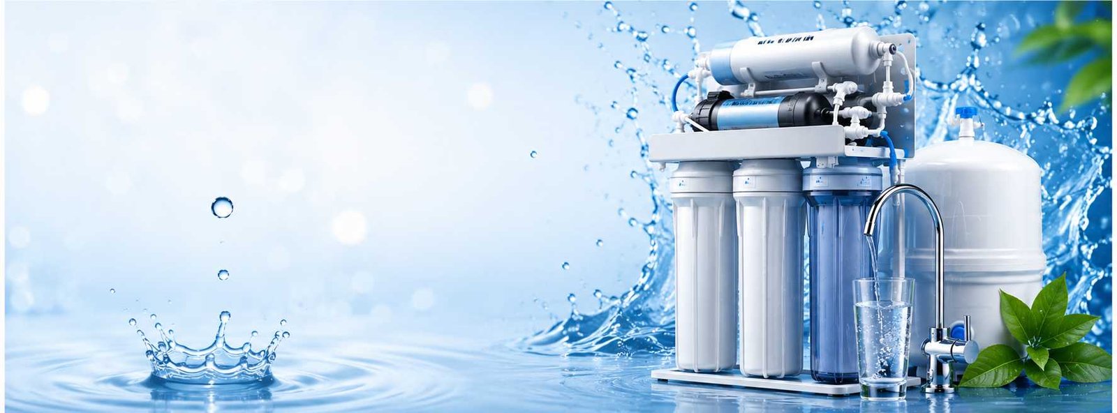 Certified technician repairing a water purifier